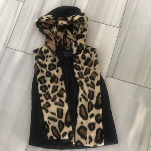 Armani jeans leopard accent vest
